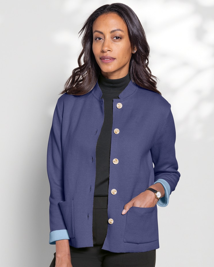 Bayside Cotton Sweater Blazer image number 1