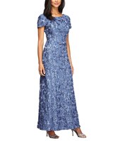 Long Rosette A-Line Gown  thumbnail number 1