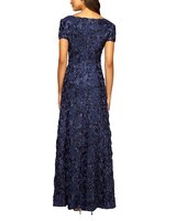 Long Rosette A-Line Gown  thumbnail number 2