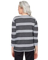 Alfred Dunner® Chevron Stripe Two For One Top thumbnail number 2