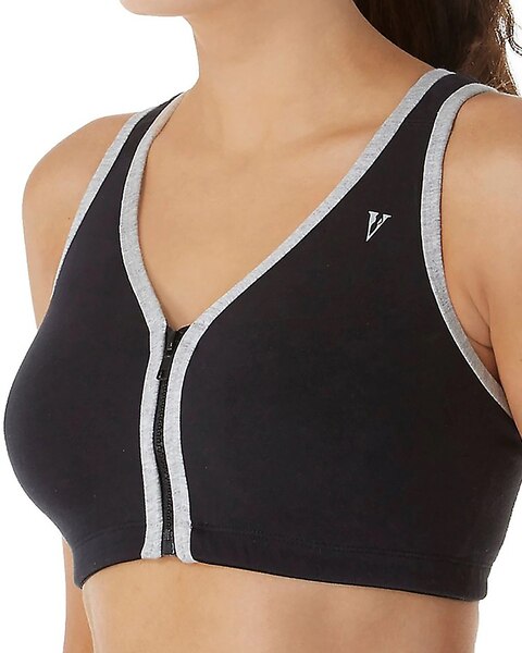 Valmont Zipper Front Sports Bra