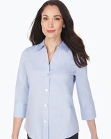 Foxcroft Paityn Essential Pinpoint Non-Iron Shirt thumbnail number 1