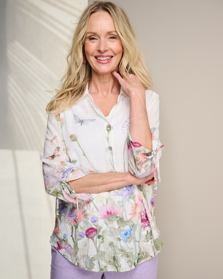 Alfred Dunner Floral Border Shirt image number 1