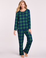 Comfy & Cozy Satin Trim Pajamas thumbnail number 1