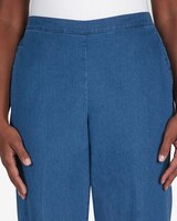 Alfred Dunner® Classic Fit Denim Capri Pant with Pockets thumbnail number 10