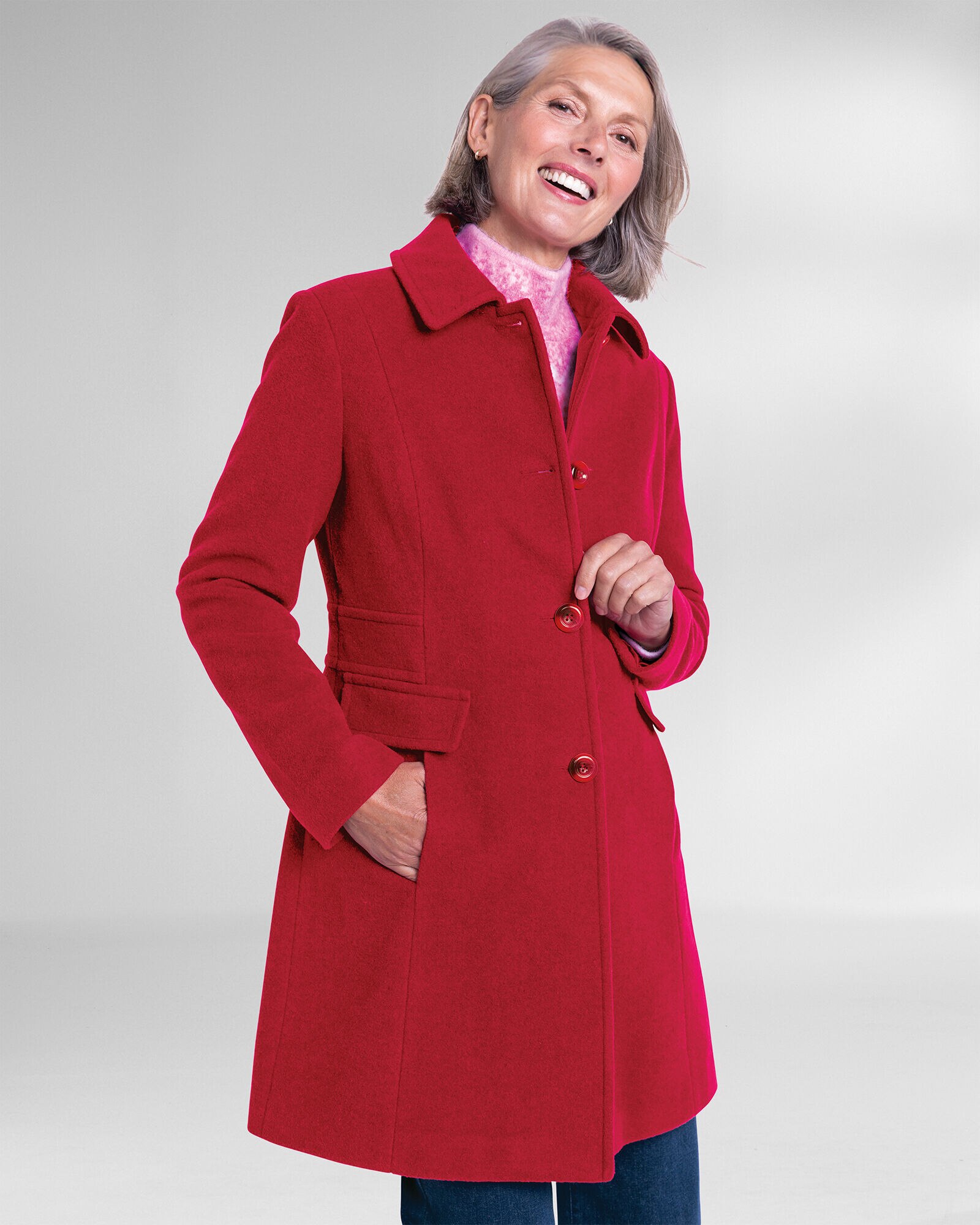 Larry Levine Updated Wool Coat Draper s Damon s
