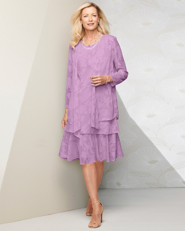 Flirty Burnout Jacket Dress image number 1