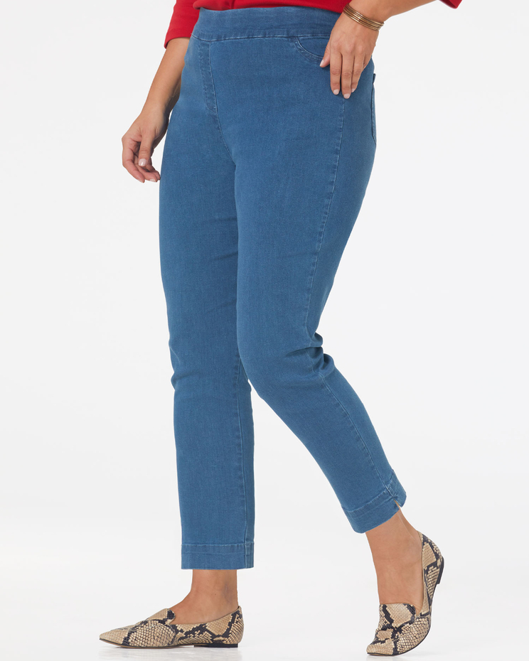 Slimtacular® Ankle Pull-On Denim Jeans image number 3