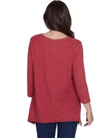 Ruby Rd® Cozy Season Knit Sharkbite Top thumbnail number 3
