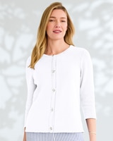 Bayside Cotton Seaside-Buttons Cardigan thumbnail number 1