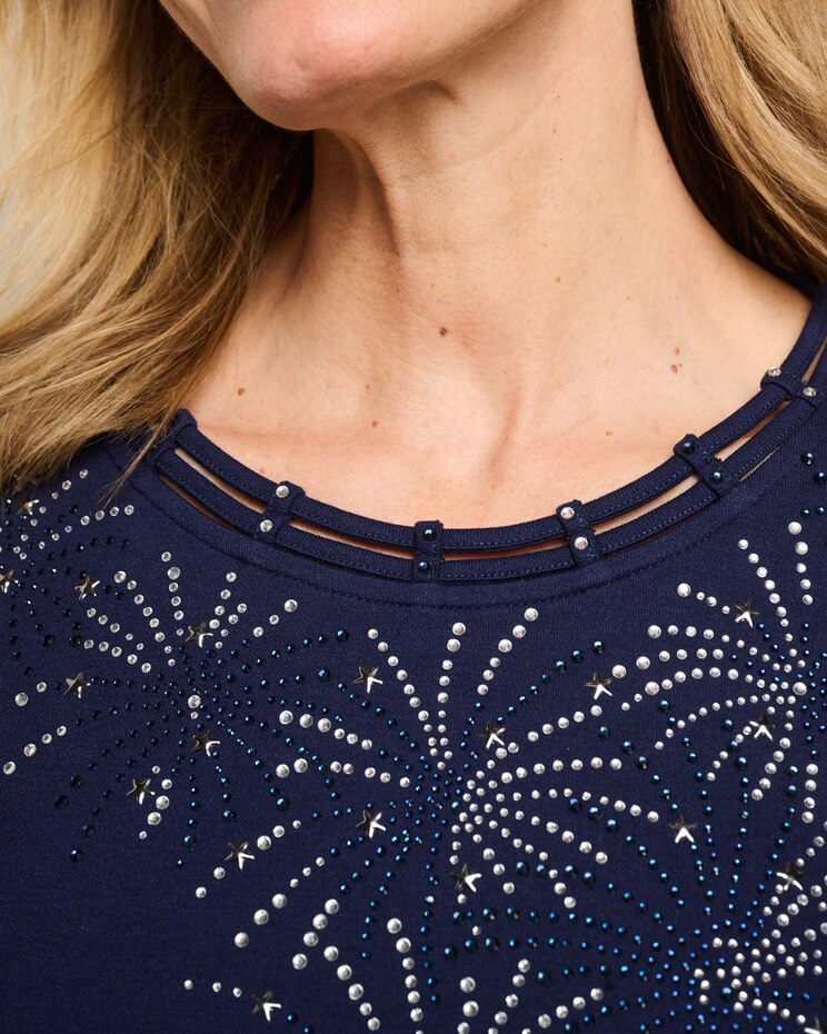 Alfred Dunner Fireworks Tee image number 2