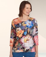Dramatic Floral Top by Alfred Dunner thumbnail number 1