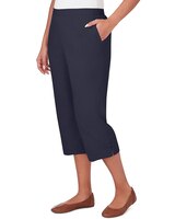 Alfred Dunner® Pull On Button Hem Twill Capri Pant thumbnail number 7