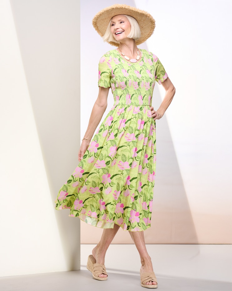 Island Floral Tiered Dress image number 1