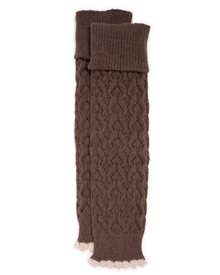 MUK LUKS® Women's Tall Pointelle Leg Warmers Socks image number 1
