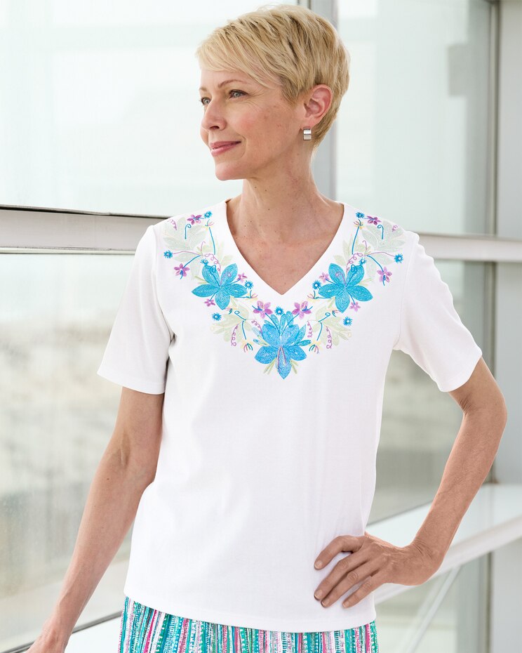 Boca Embroidered Tee image number 1