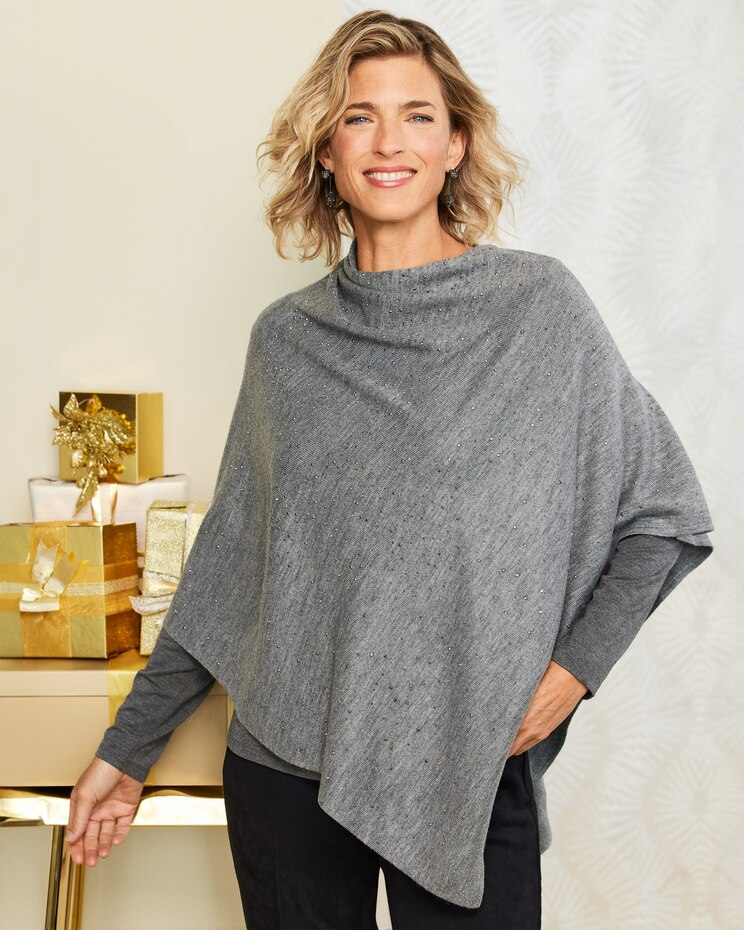 Sparkle Soft Spun® Poncho image number 1