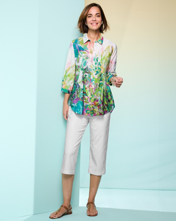 Splash Of Color Pintuck Shirt image number 2