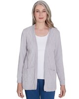 Alfred Dunner® Classics Chenille Cardigan with Pockets thumbnail number 1