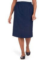 Alfred Dunner® Cinch Waist Midi Skirt with Slant Pockets thumbnail number 1