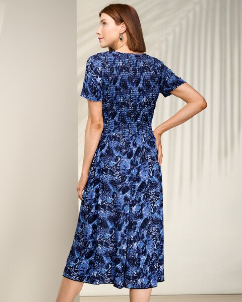 Flights Of Fancy Smocked Dress