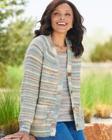 Autumn Hues Space Dye Cardigan thumbnail number 1
