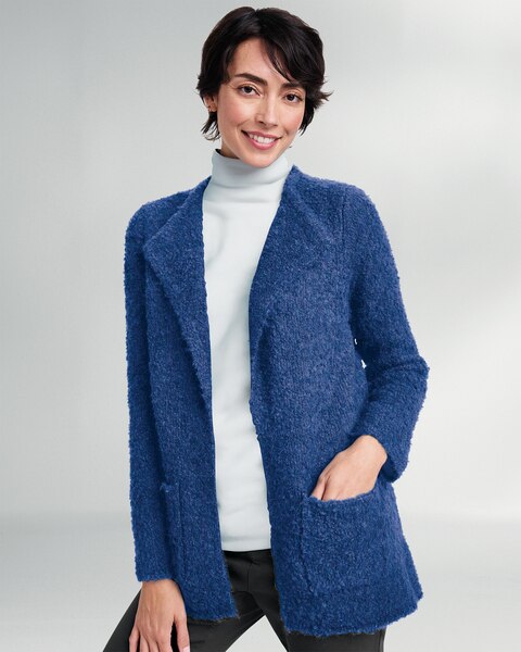 Luxe Bouclé Open Cardigan