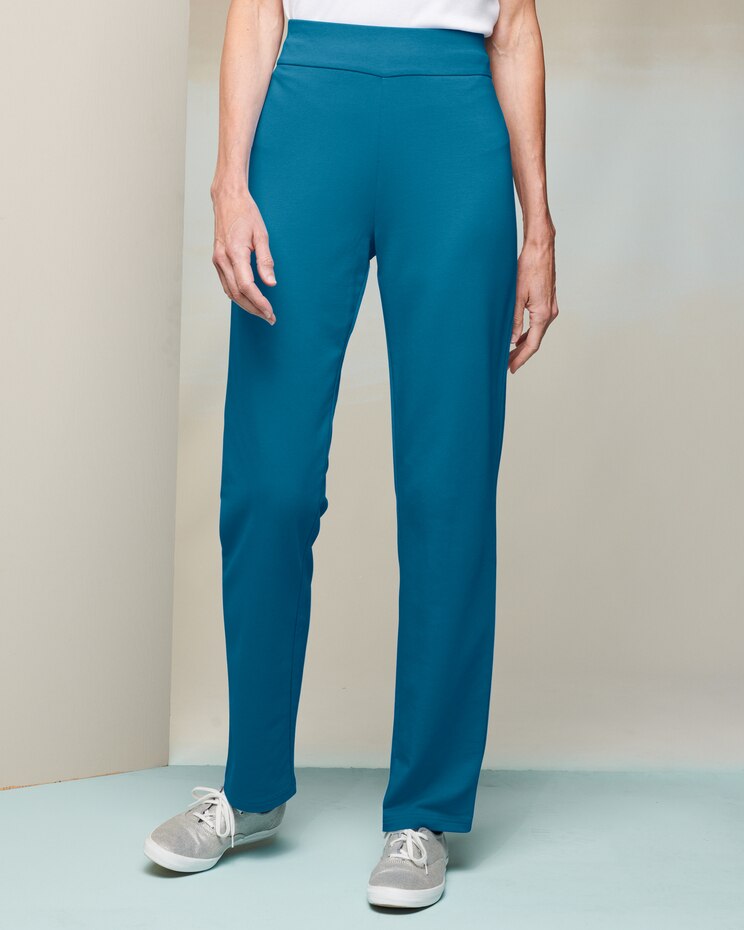 Go Everywhere Straight Leg Pull-On Knit Pants image number 1