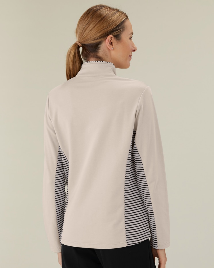 Stripe Me Up Half Zip Pullover image number 2