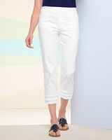 Slimtacular® Dream Jean Fringe Capri thumbnail number 1