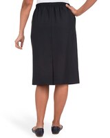 Alfred Dunner® Cinch Waist Midi Skirt with Slant Pockets thumbnail number 2