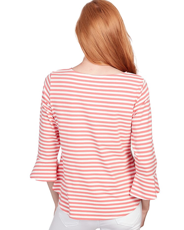 Ruby Rd® Patio Party Knit Yd Stripe Top image number 2