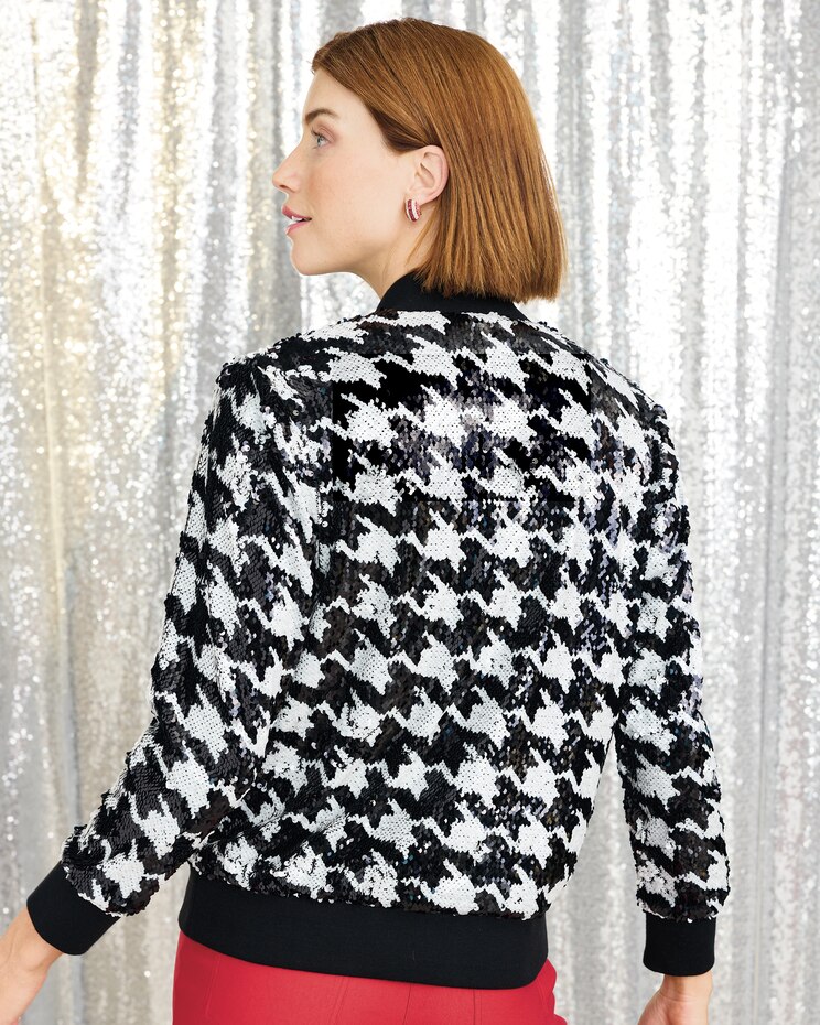 Houndstooth Sequin Jacket image number 2