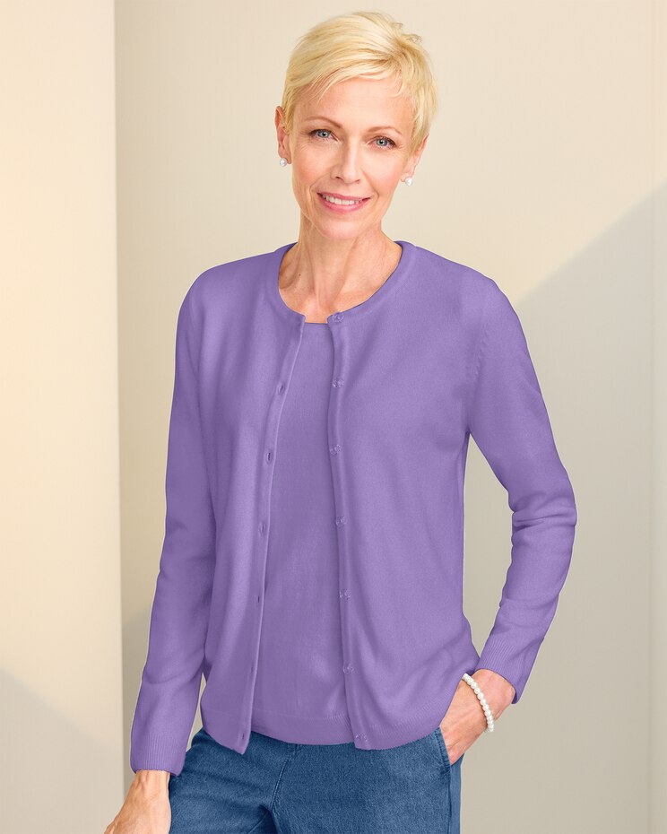Soft Spun™ Button-Front Cardigan image number 1