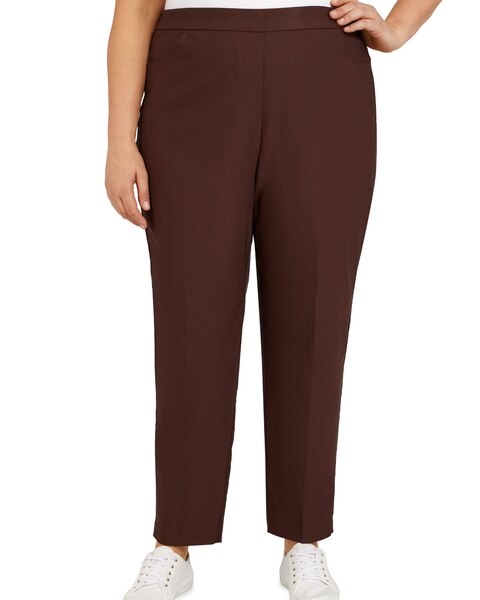 Alfred Dunner Classic Pull-On Proportioned Straight Leg Pants