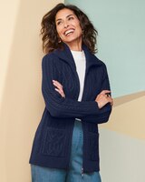 Cable Sweater Jacket thumbnail number 1