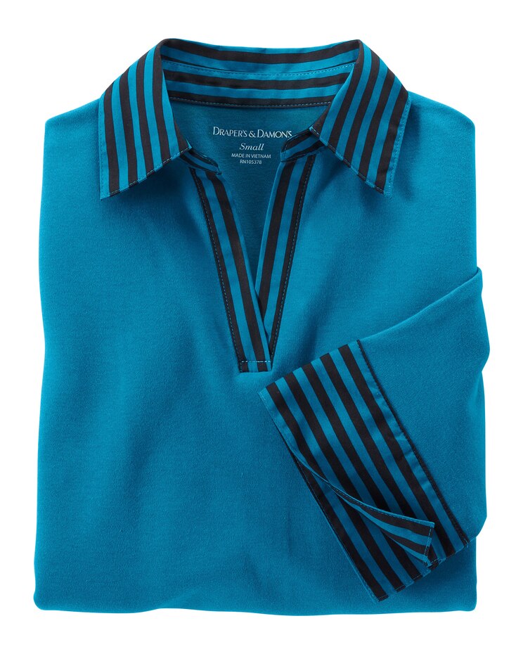 Stripe Trimmed Polo image number 3