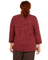 Alfred Dunner® Sorrento Mélange Knit Top thumbnail number 3