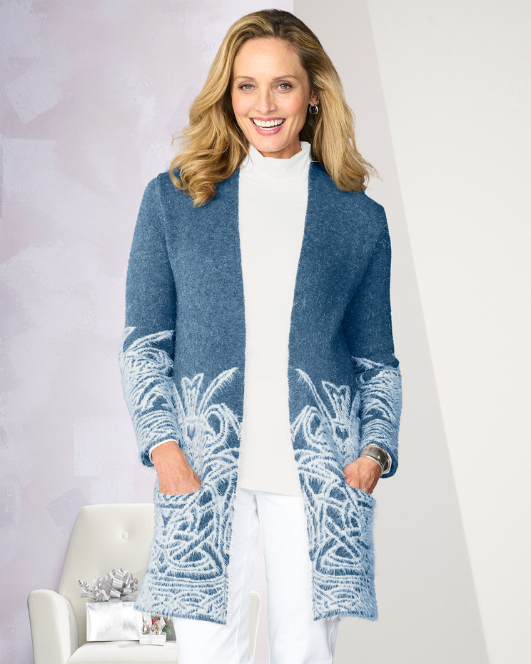 Winter Dream Open Front Sweater by Picadilly image number 1