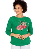 Ruby Rd® Holiday Top  thumbnail number 1