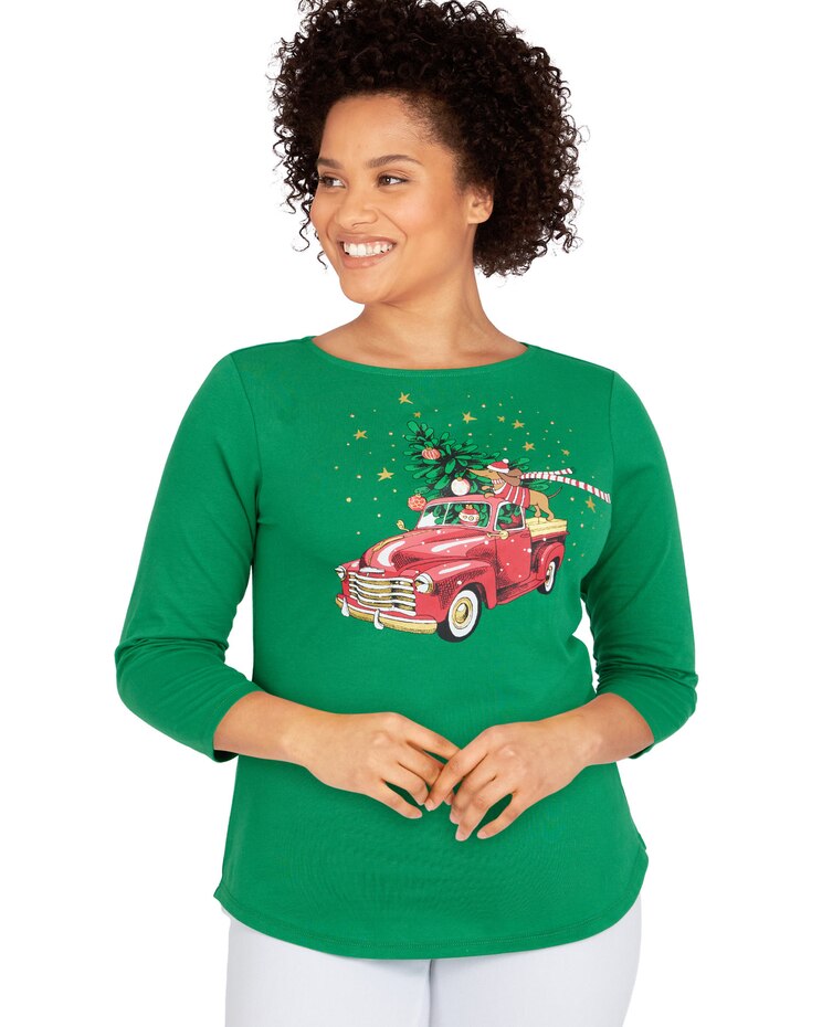 Ruby Rd® Holiday Top  image number 1