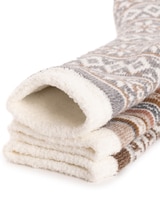 MUK LUKS® Women's 3Pk Tall Cozy Lined Lounge Socks Socks thumbnail number 2