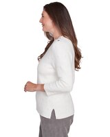Alfred Dunner® Copenhagen Textured Cable Knit Crew neck Top thumbnail number 4