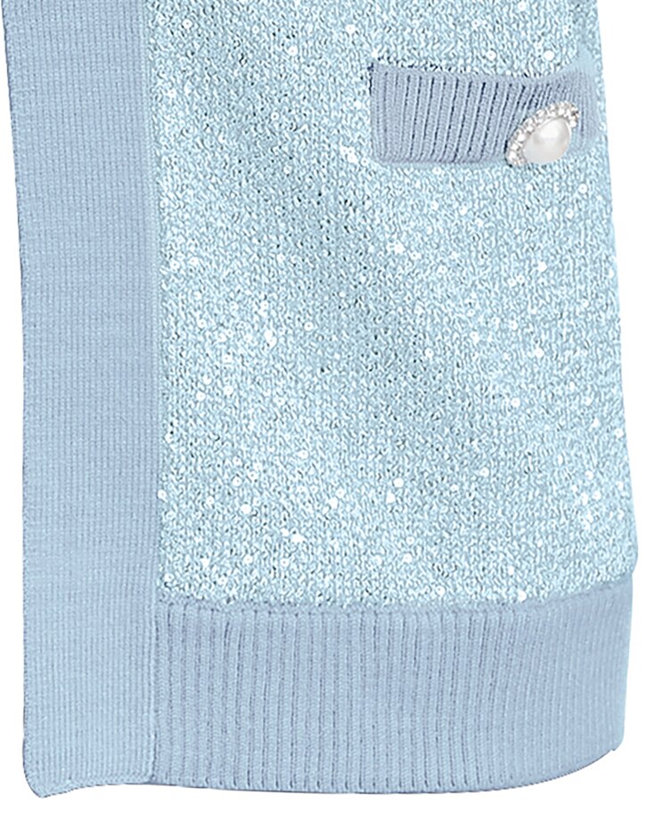 Sequin Tweed Cardigan image number 3