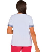 Alfred Dunner Happy Hour Medallion Center Embroidery Top thumbnail number 3