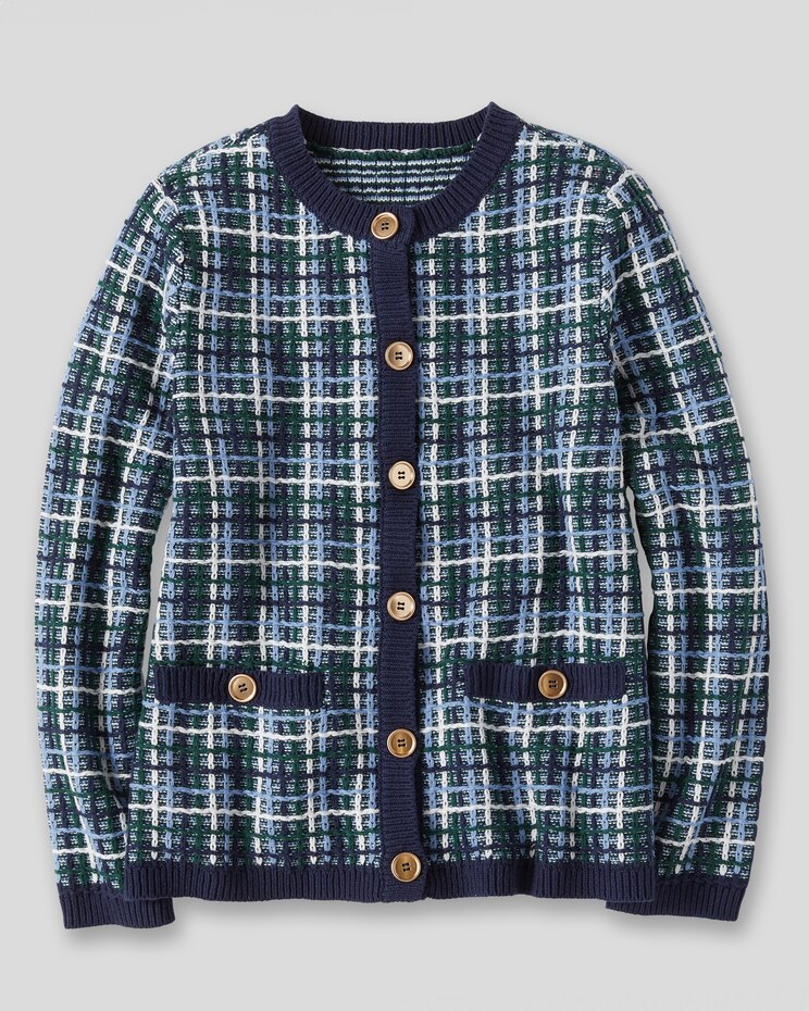Tweed Cardigan Sweater image number 3