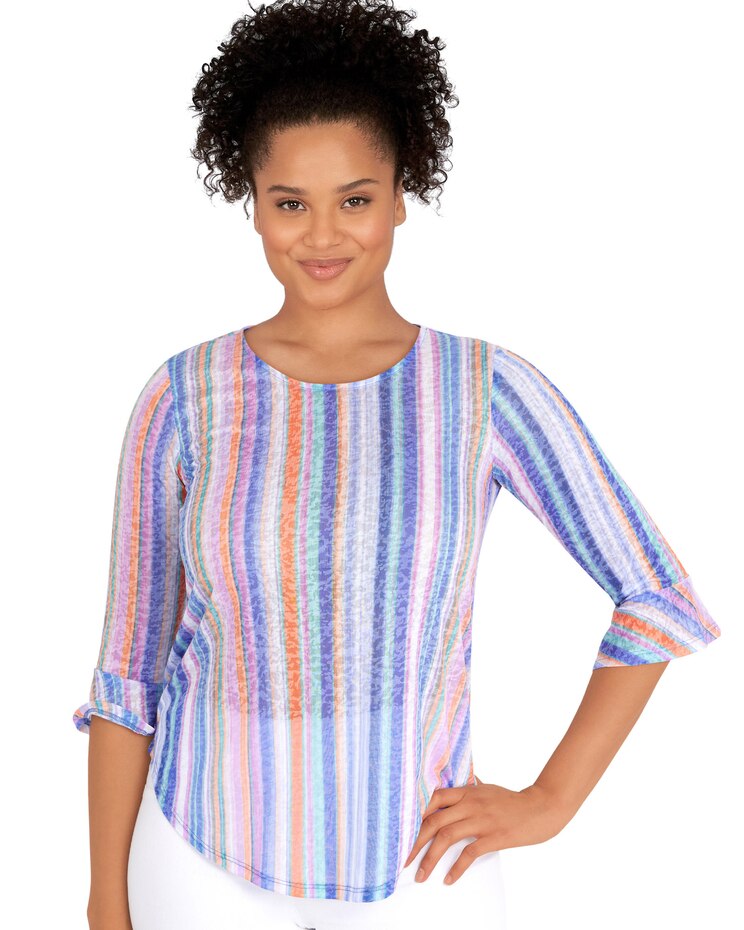 Ruby Rd® Candy Stripe Top image number 1