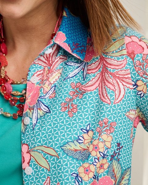Floral Tile Border Shirt