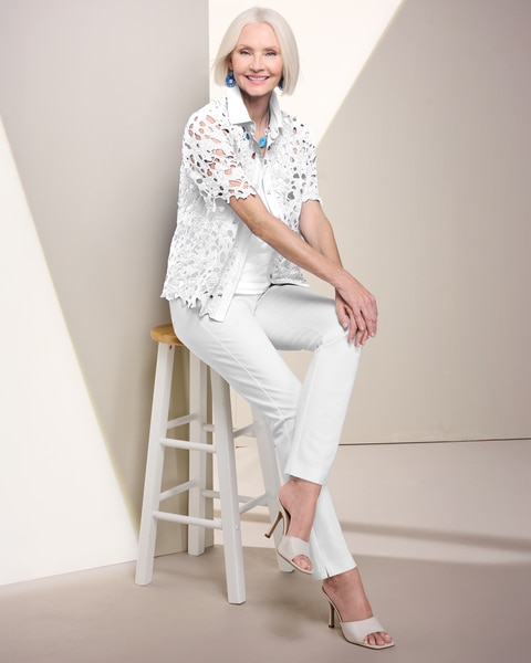 Lisbon Lace Button Front Shirt