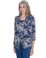 Alfred Dunner® Classics Animal Melange Two in One Top thumbnail number 3
